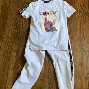 Supply and Demand Shirt and Sweats